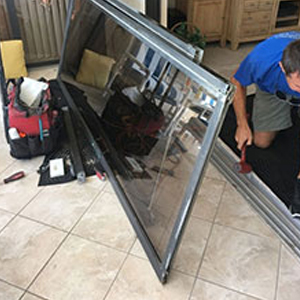 sliding glass door frame repair Callaway